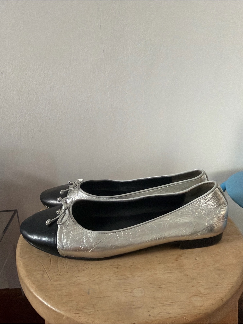 Tory Burch two tone leather ballet flats